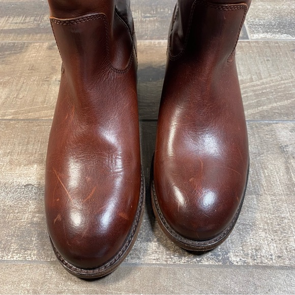 FRYE women’s Melissa Button 2 equestrian leather boots in redwood size 6B - Picture 3 of 11